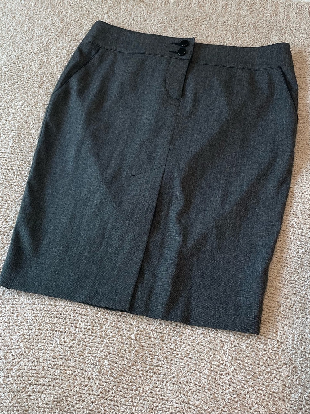bebe Dark Gray Pencil Skirt - size 4